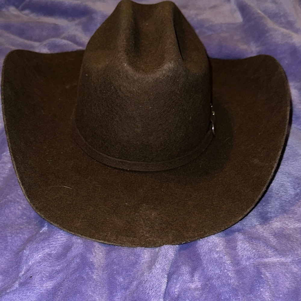 Ariat Chocolate Brown Western Hat 6 7/8 (2x)